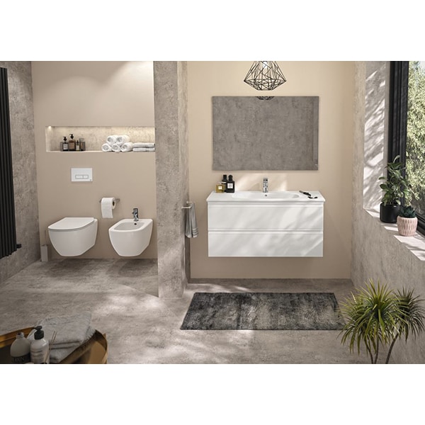 Bideu IDEAL STANDARD Tesi T355201, montaj suspendat, evacuare spate, alb