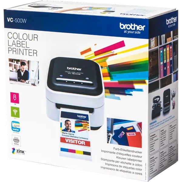 Imprimanta de etichete BROTHER VC-500W, USB, Wi-Fi