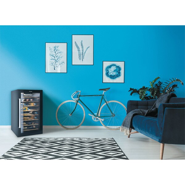 Racitor de vinuri CANDY CWC 154EEL/N, 41 sticle, H 84.5 cm, Clasa G, negru