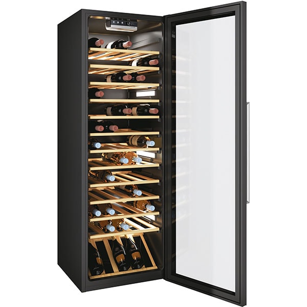 Racitor de vinuri CANDY CWC 200EELW/N, 81 sticle, H 146 cm, Clasa G, Wi-Fi, negru