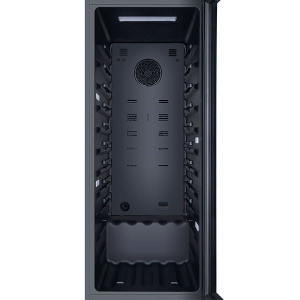 Racitor de vinuri HAIER HWS84GA, 84 sticle, H 127 cm, Clasa G, negru