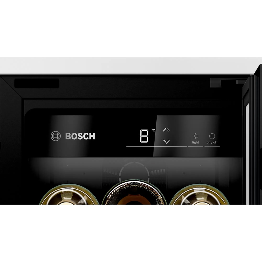 Racitor de vinuri incorporabil BOSCH KUW20VHF0, 21 sticle, H 82 cm, Clasa F