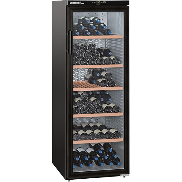 Racitor de vinuri LIEBHERR WKb 4212, PowerCooling, 200 sticle, H 165 cm, Clasa G, negru