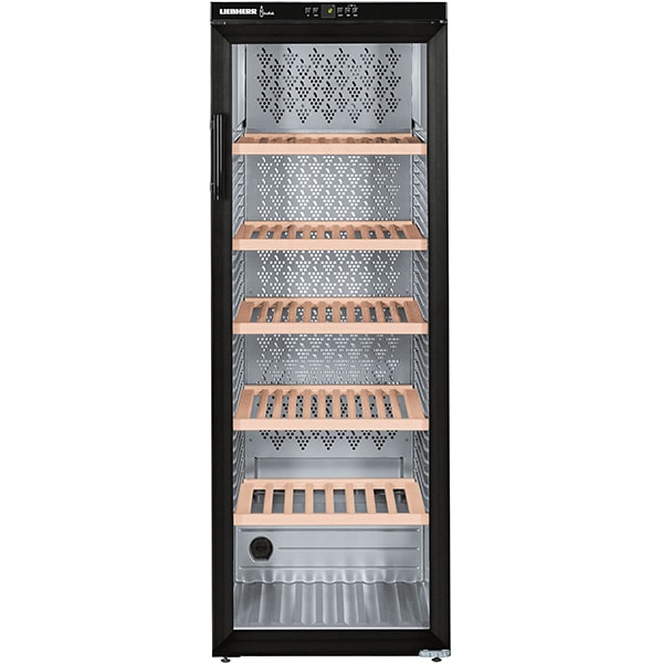 Racitor de vinuri LIEBHERR WKb 4212, PowerCooling, 200 sticle, H 165 cm, Clasa G, negru