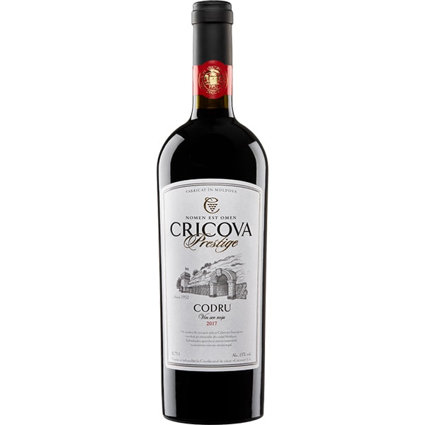 Vin rosu sec Cramele Cricova Prestige Codru 2017, 0.75L
