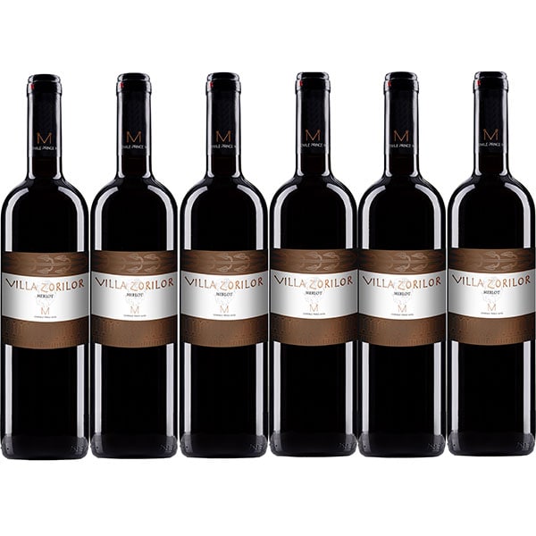 Vin rosu sec Via Viticola Sarica Prince Matei Villa Zorilor, 0.75L, bax 6 sticle