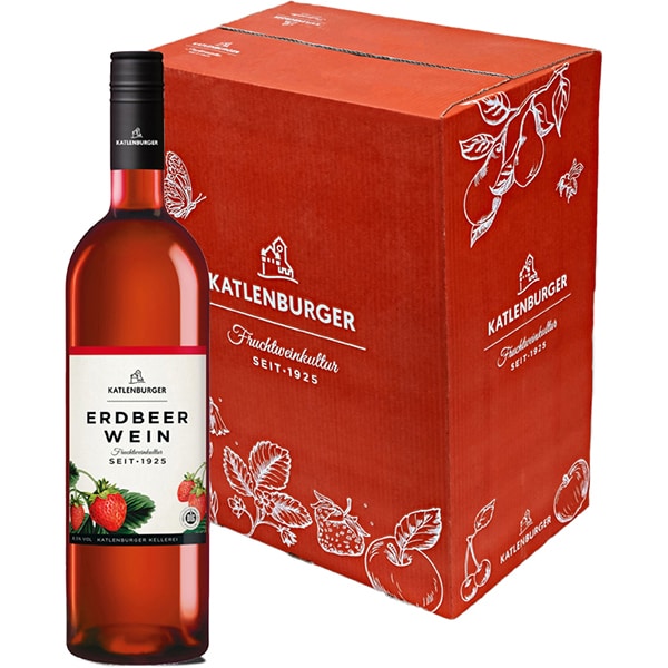 Vin de capsuni Katlenburger, 0.75L x 6 sticle