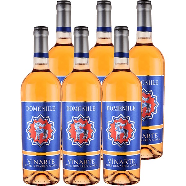 Vin rose sec Domeniile Vinarte 2020, 0.75L, bax 6 sticle