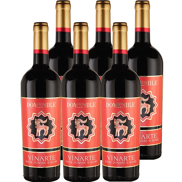 Vin rosu sec Domeniile Vinarte 2020, 0.75L, bax 6 sticle