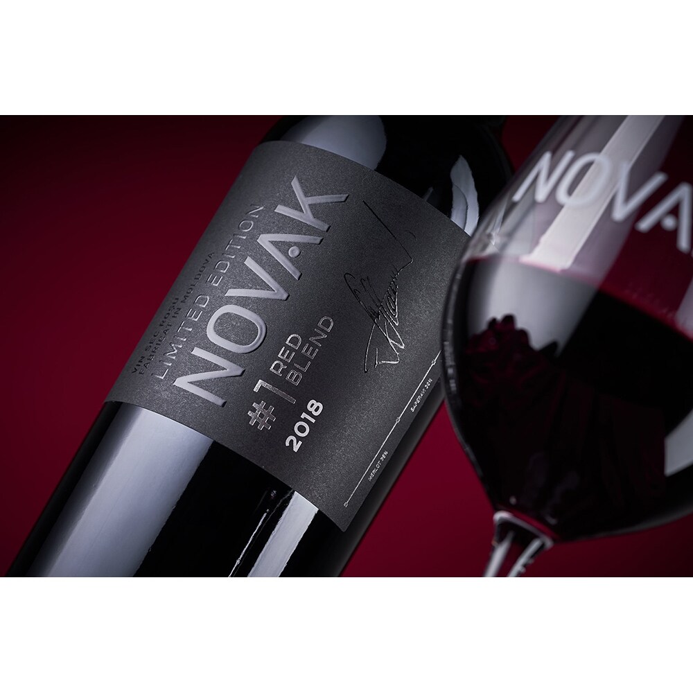 Vin rosu sec Vinaria Novak Black Red Blend #1 2018, 0.75L