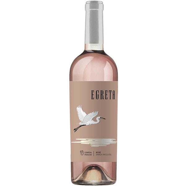 Vin rose sec Crama Lebada Neagra Egreta, Merlot, 0.75L