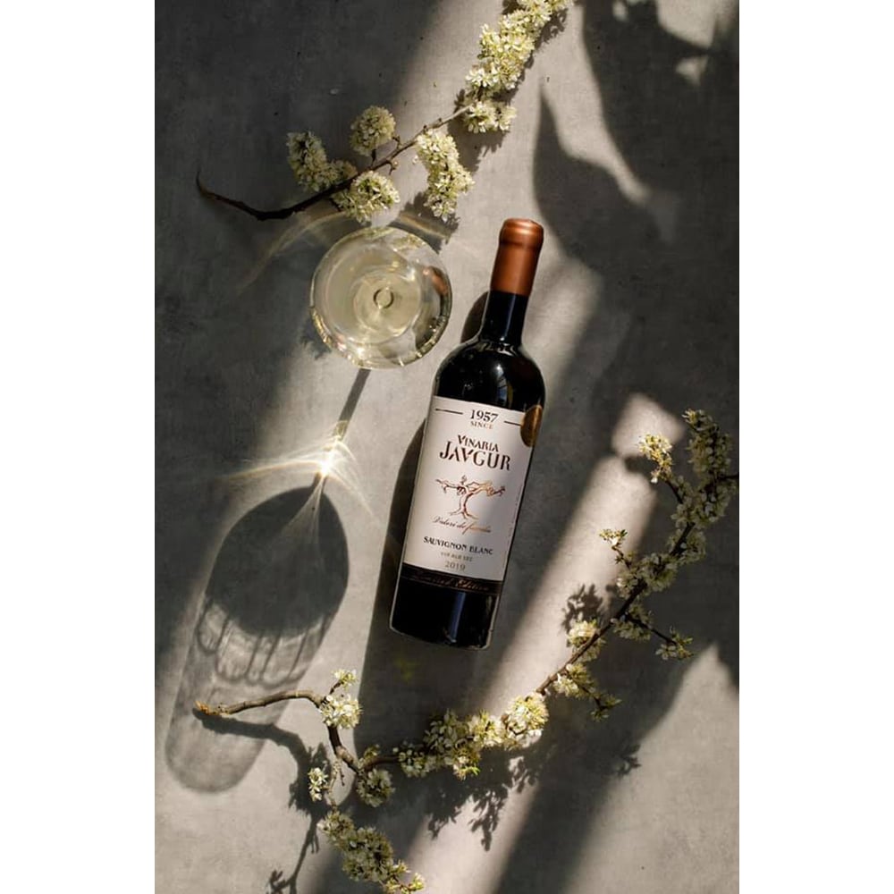 Vin alb sec Vinaria Javgur Sauvignon Blanc, 0.75L
