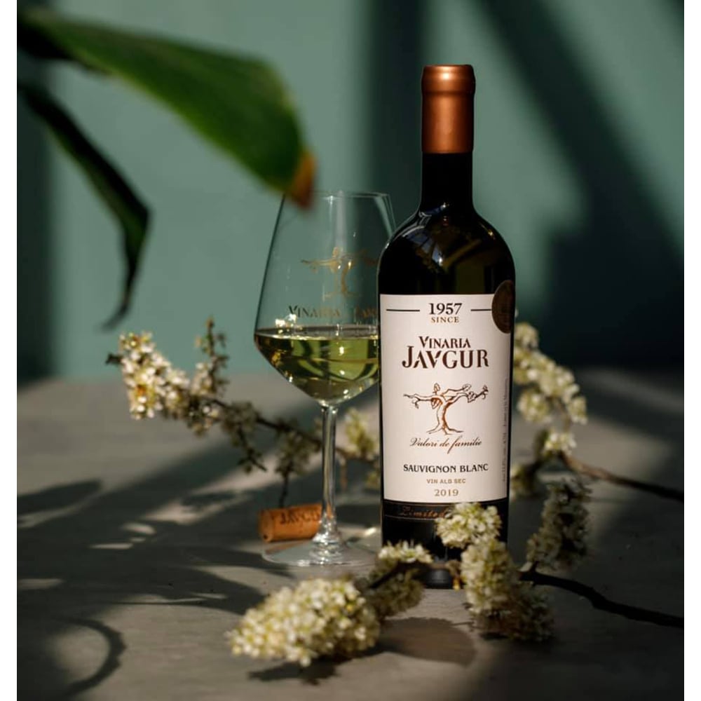 Vin alb sec Vinaria Javgur Sauvignon Blanc, 0.75L