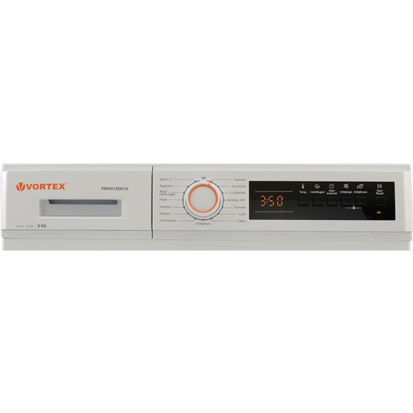 Masina de spalat rufe frontala VORTEX VMA914D01V, 9 kg, 1400rpm, Clasa D, alb
