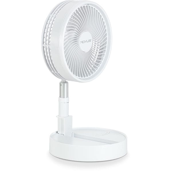 Ventilator cu picior ROVUS 110069428, 3 trepte viteza, 46 W, alb