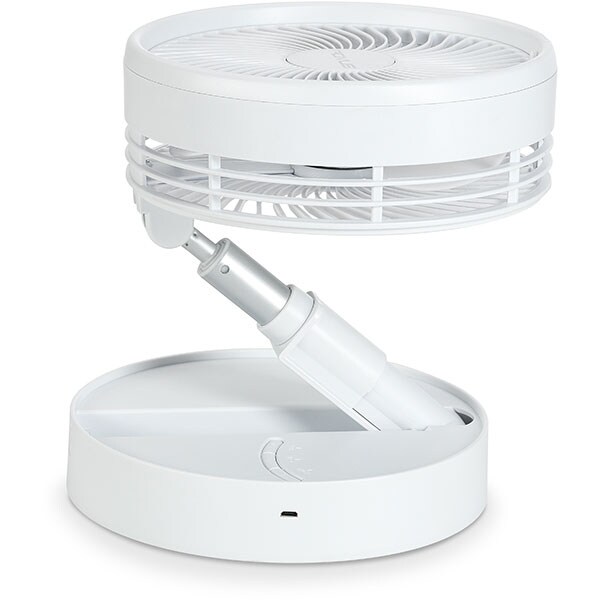 Ventilator cu picior ROVUS 110069428, 3 trepte viteza, 46 W, alb