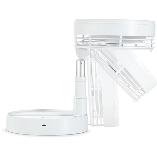 Ventilator cu picior ROVUS 110069428, 3 trepte viteza, 46 W, alb