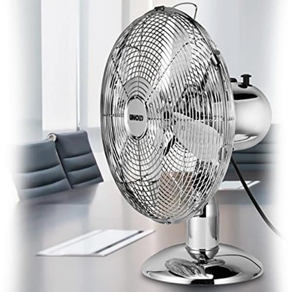 Ventilator de birou UNOLD U86830, 3 trepte viteza, 35W, argintiu 