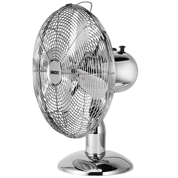 Ventilator de birou UNOLD U86830, 3 trepte viteza, 35W, argintiu 