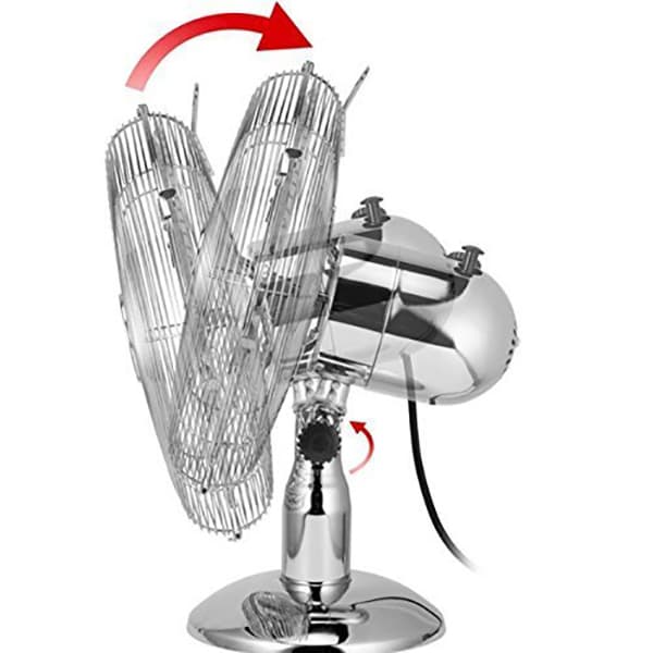 Ventilator de birou UNOLD U86830, 3 trepte viteza, 35W, argintiu 