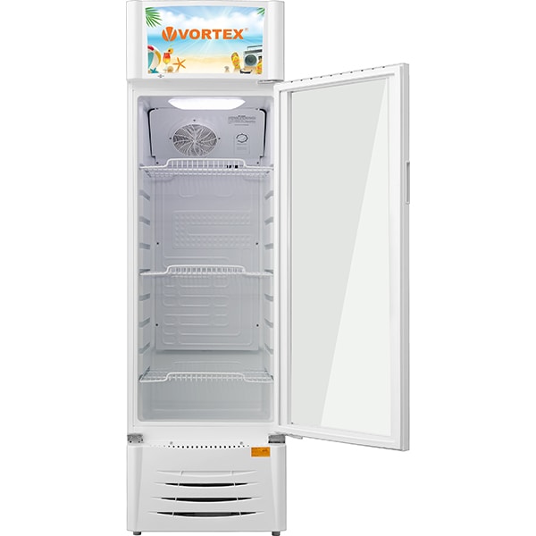 Vitrina frigorifica VORTEX VO1018, 211 l, H 174.7 cm, alb