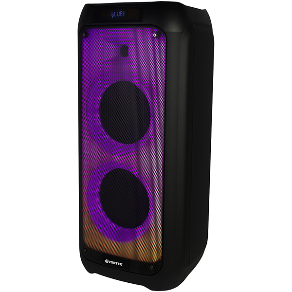 Boxa portabila VORTEX VO2607, 50W RMS, Bluetooth, Radio FM, negru