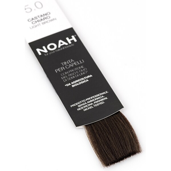 Vopsea de par naturala fara amonic NOAH, 5.0 Saten deschis, 140ml