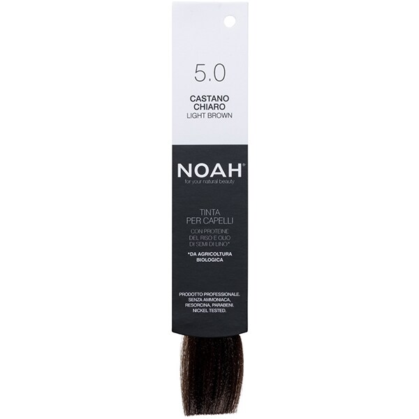 Vopsea de par naturala fara amonic NOAH, 5.0 Saten deschis, 140ml