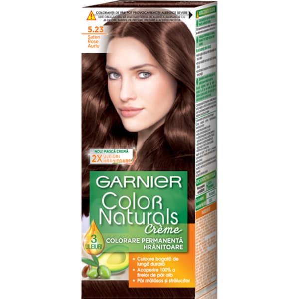 Vopsea de par GARNIER  Color Naturals, 5.23 Saten Rose Auriu, 110ml