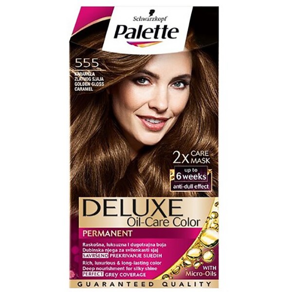 Vopsea de par PALETTE Deluxe, 555 Golden Gloss Caramel, 130ml