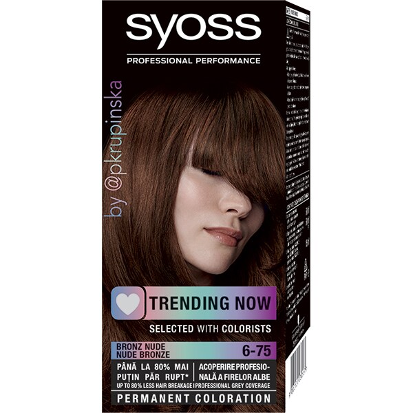 Vopsea de par SYOSS Color Base Line, 6-75 Bronz nude, 115ml