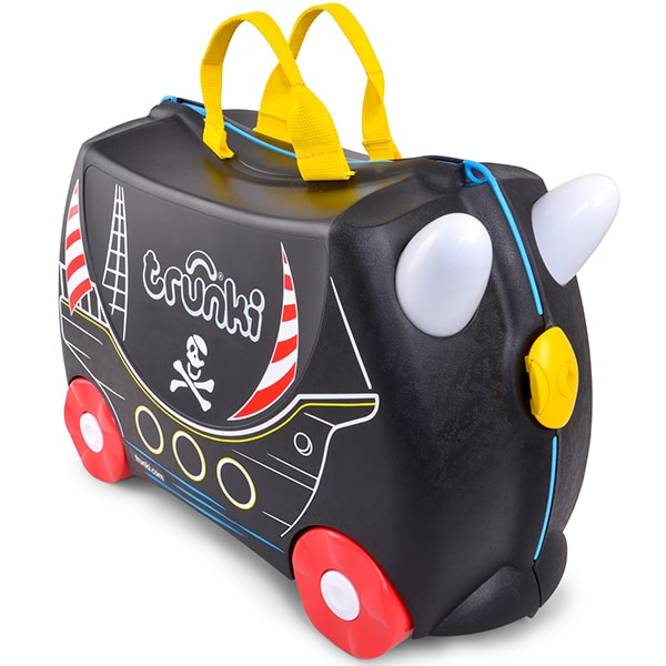 Troler copii TRUNKI Pedro Piratul, 46 cm, negru