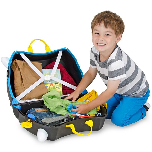 Troler copii TRUNKI Pedro Piratul, 46 cm, negru