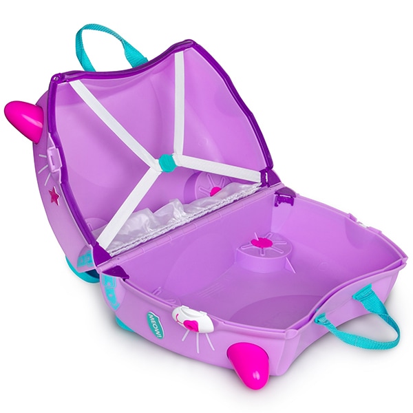 Troler copii TRUNKI Cassie Pisicuta, 46 cm, mov