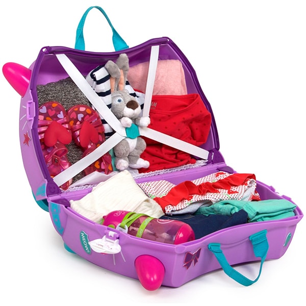 Troler copii TRUNKI Cassie Pisicuta, 46 cm, mov