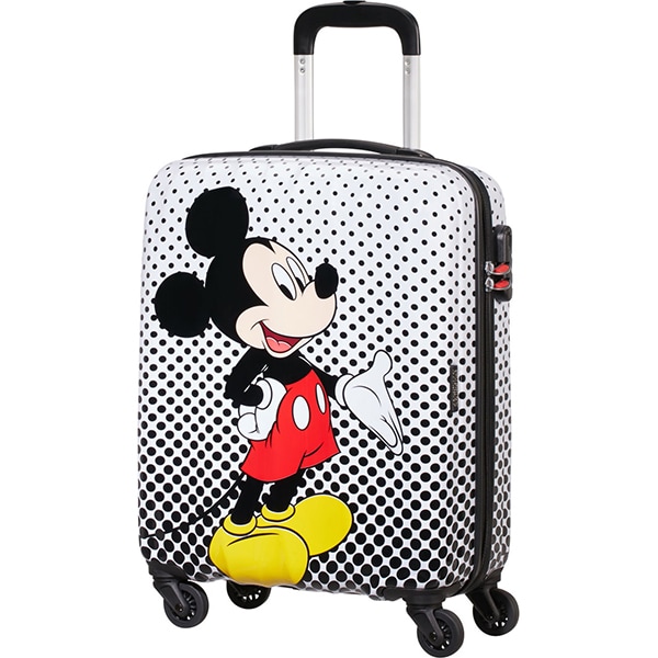 Troler AMERICAN TOURISTER Spinner Disney Legends Alfatwist 2.0 Mickey Mouse Polka Dot, 55 cm, multicolor