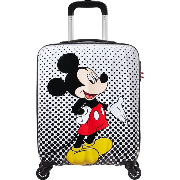 Troler AMERICAN TOURISTER Spinner Disney Legends Alfatwist 2.0 Mickey Mouse Polka Dot, 55 cm, multicolor