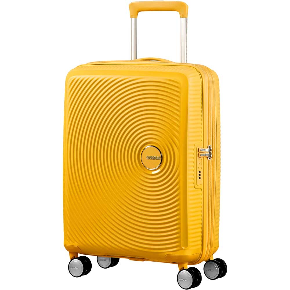 Troler AMERICAN TOURISTER Soundbox, 55 cm, galben