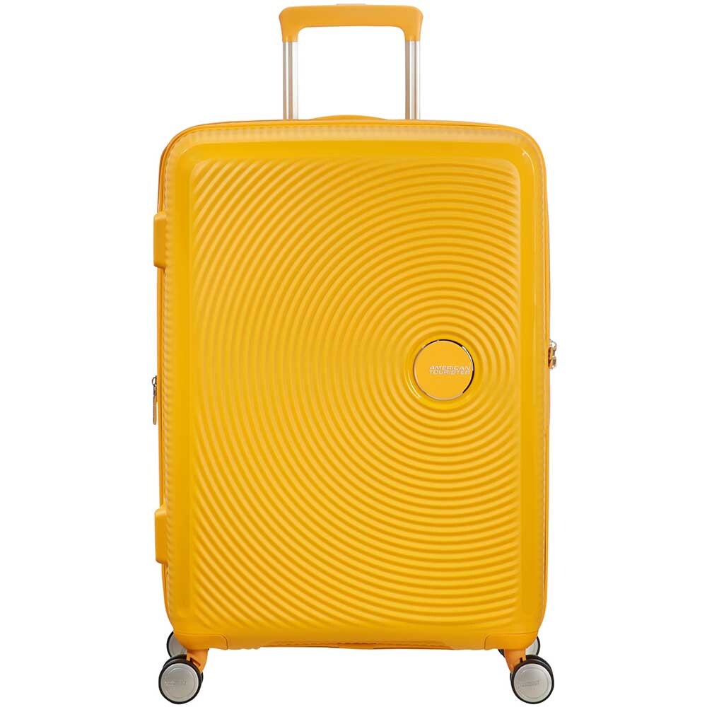 Troler AMERICAN TOURISTER Soundbox, 67 cm, galben