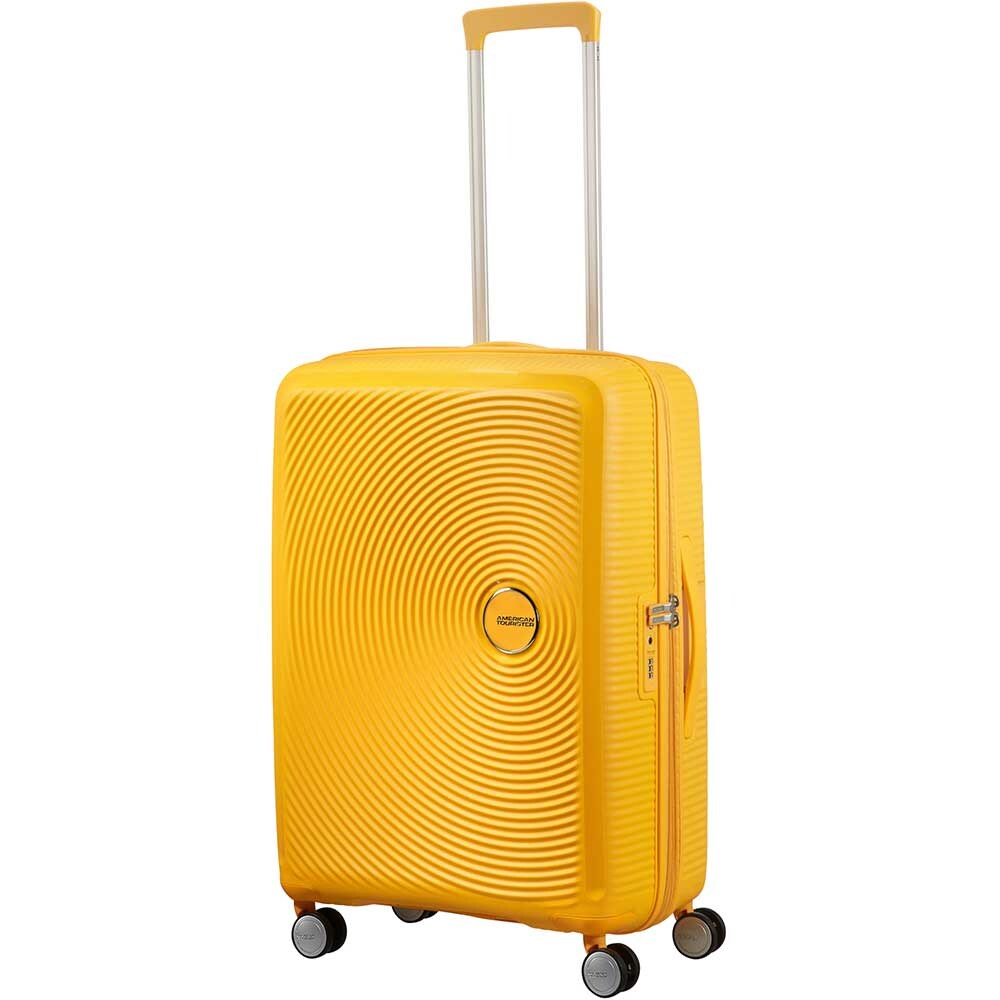 Troler AMERICAN TOURISTER Soundbox, 67 cm, galben