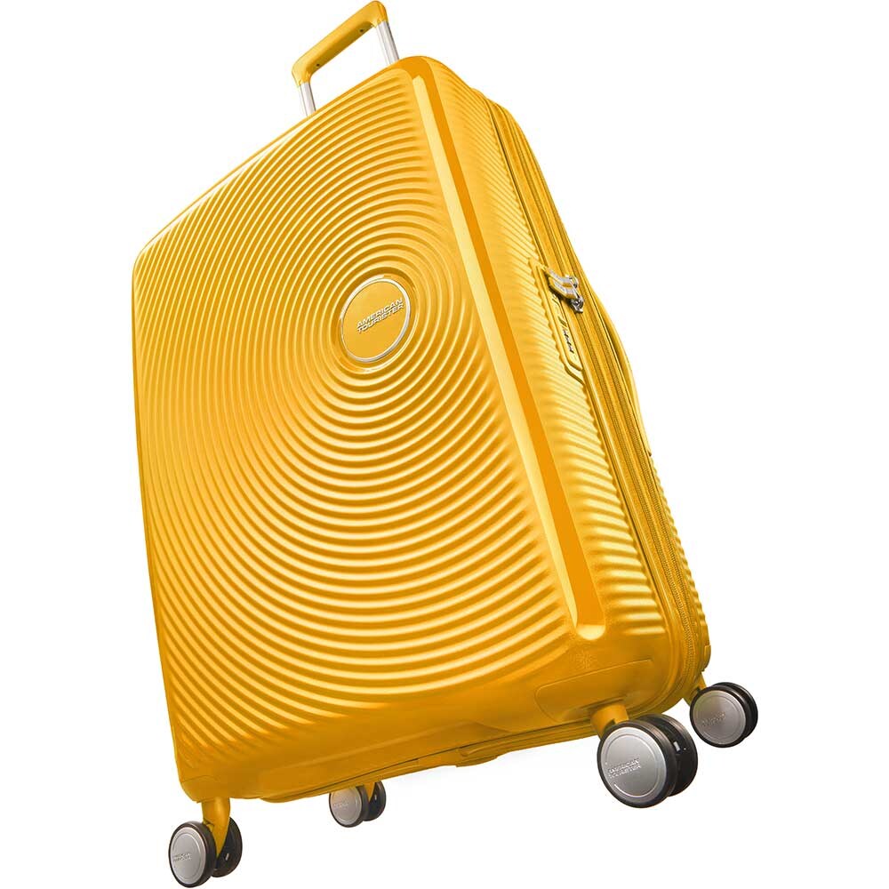 Troler AMERICAN TOURISTER Soundbox, 67 cm, galben