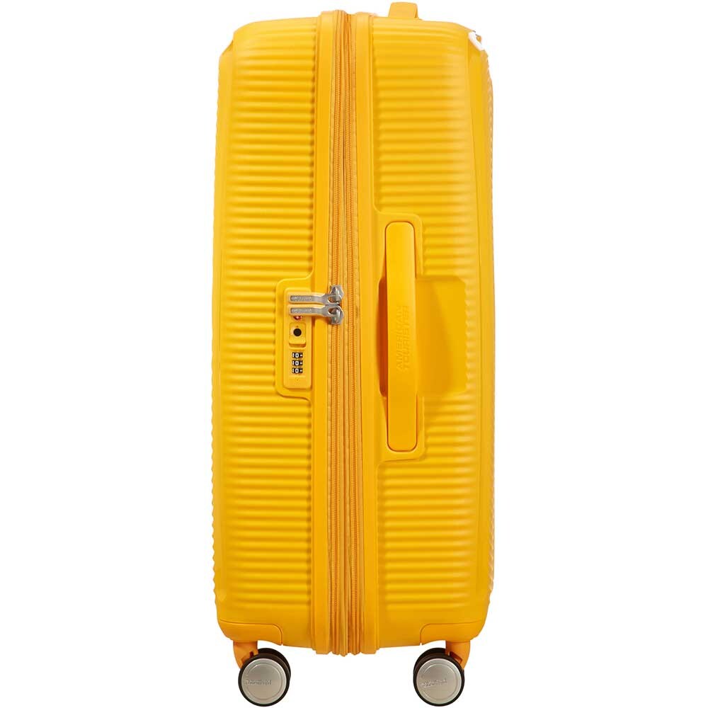 Troler AMERICAN TOURISTER Soundbox, 67 cm, galben