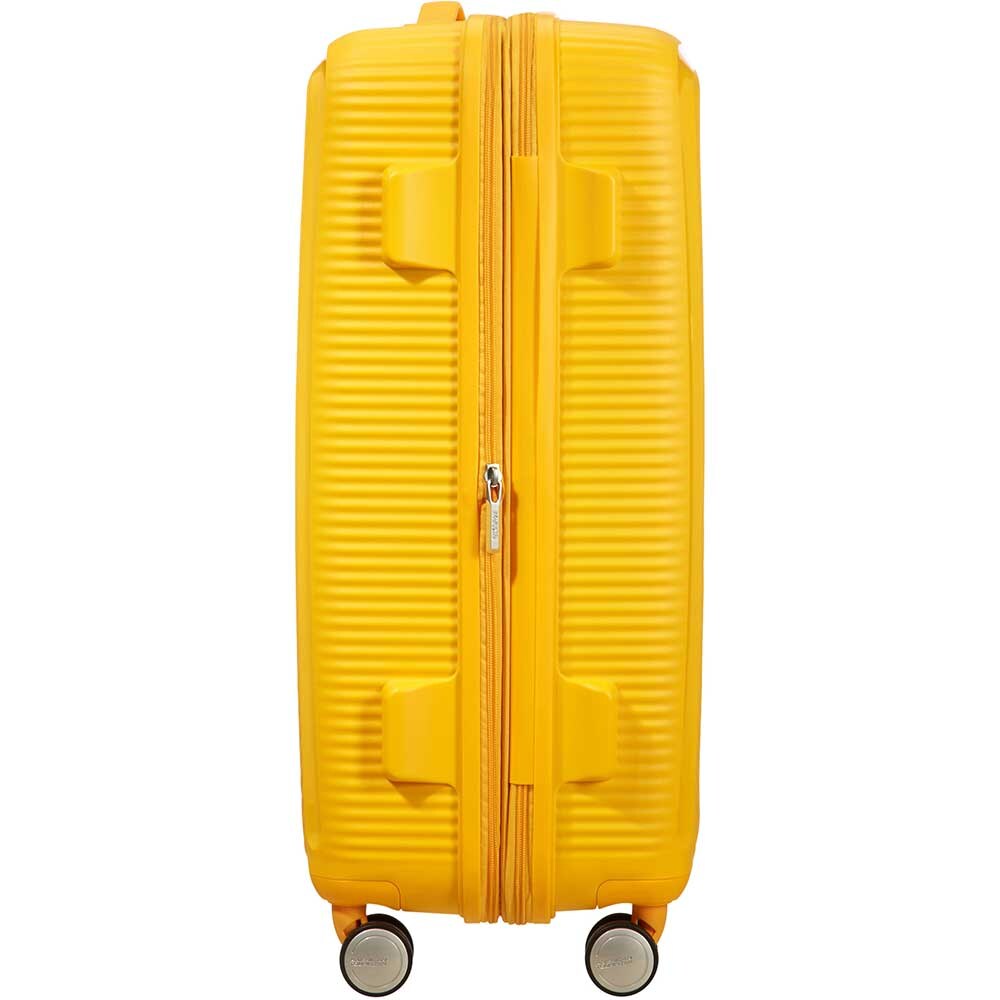 Troler AMERICAN TOURISTER Soundbox, 67 cm, galben