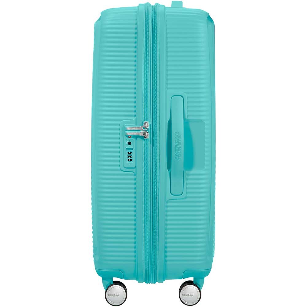 Troler AMERICAN TOURISTER Soundbox, 67 cm, albastru