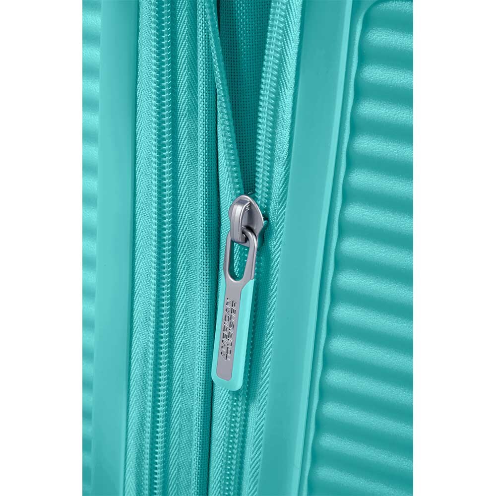 Troler AMERICAN TOURISTER Soundbox, 67 cm, albastru