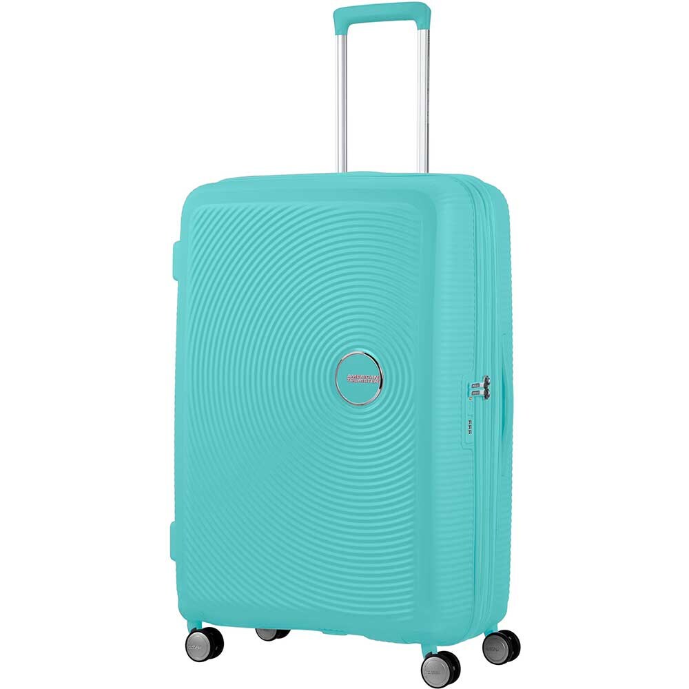 Troler AMERICAN TOURISTER Soundbox, 77 cm, albastru