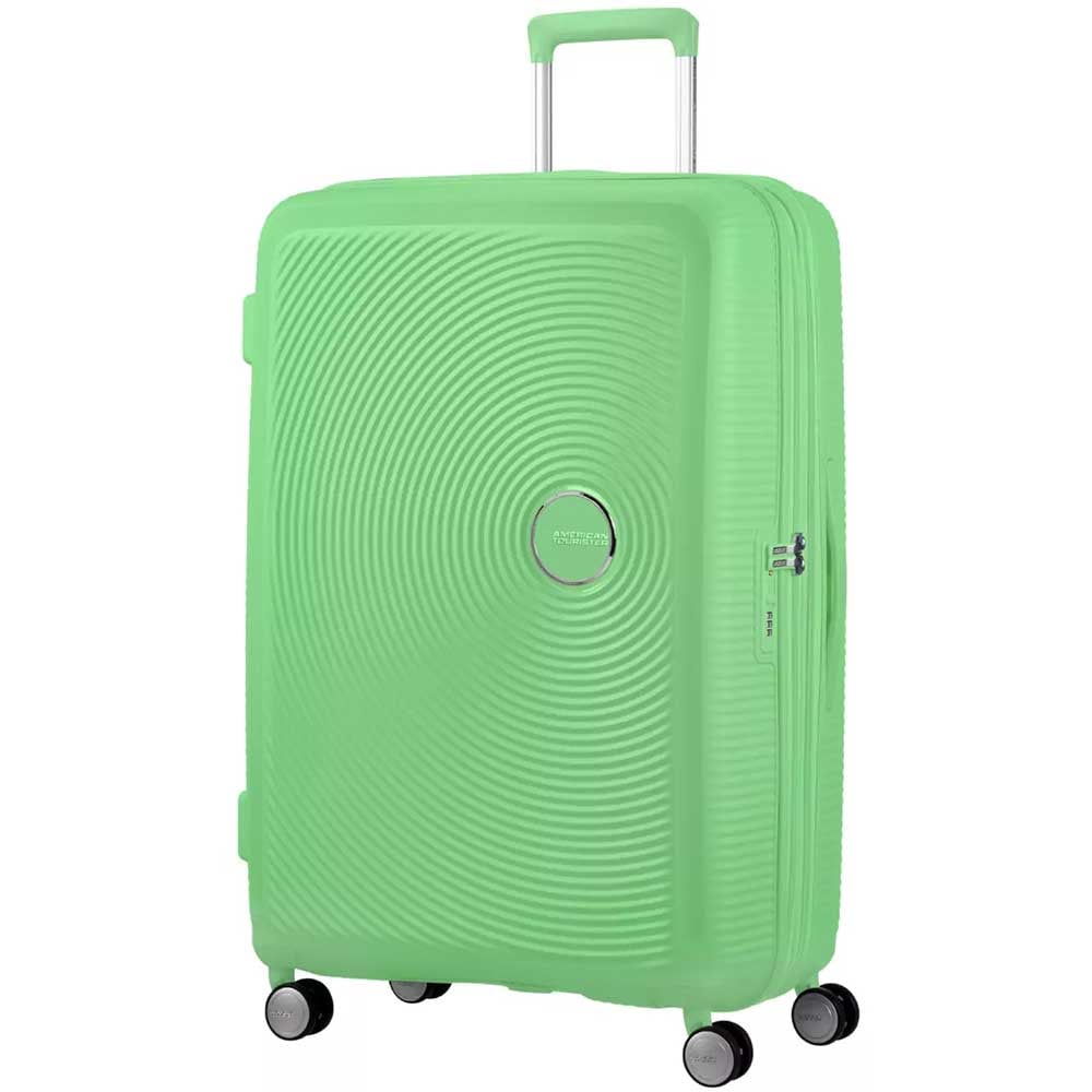 Troler AMERICAN TOURISTER Soundbox, 77 cm, verde deschis