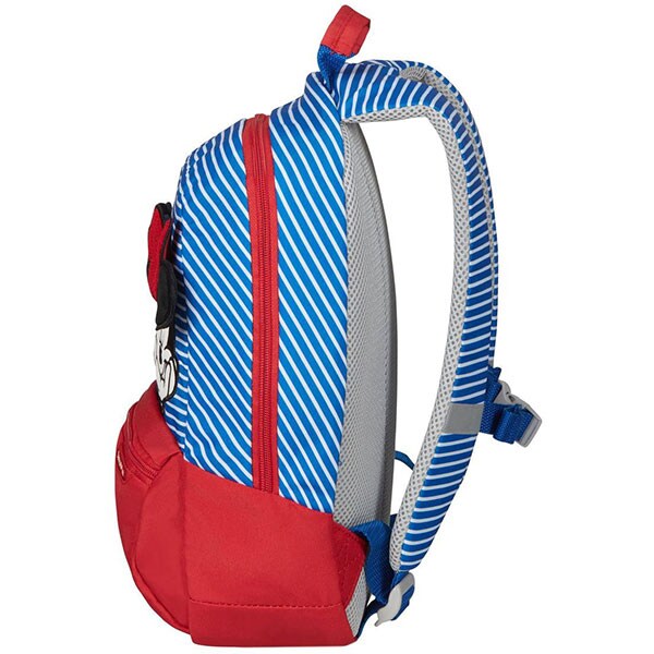 Ghiozdan SAMSONITE Disney Ultimate 2.0 Minnie/Mickey Stripes S+, albastru-rosu
