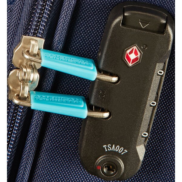 Troler AMERICAN TOURISTER Spinner Holiday Heat, 79.5 cm, albastru