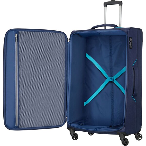 Troler AMERICAN TOURISTER Spinner Holiday Heat, 79.5 cm, albastru